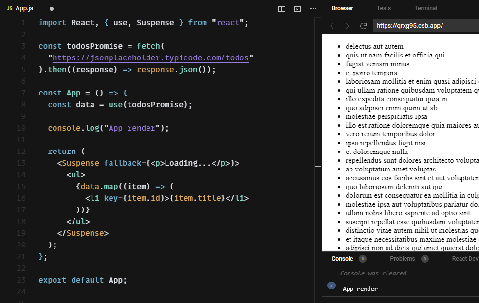 React 18 的新 hook `use` 是什麼?有何優勢? 15 react use
